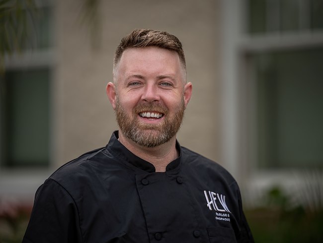 a headshot of an executive chef